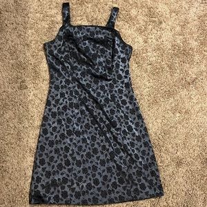 MIDI silk feel flower dress